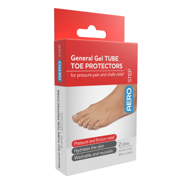 AEROSTEP™ Elastic Fabric Gel Toe Tube 1.5 x 7cm box/2 Box/2