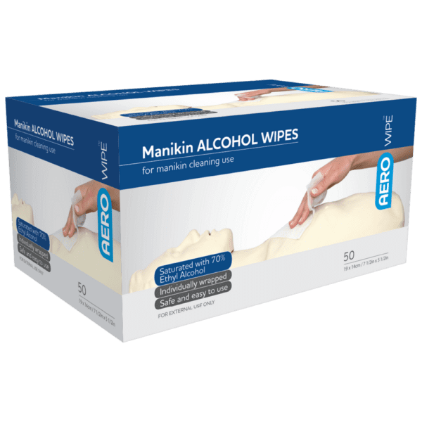 AEROWIPE 70% Ethyl Alcohol Manikin Swab 19 x 14cm Box/50 - Customers also search for: Trafalgar 83873 SKIN PREP WIPES BOX 50